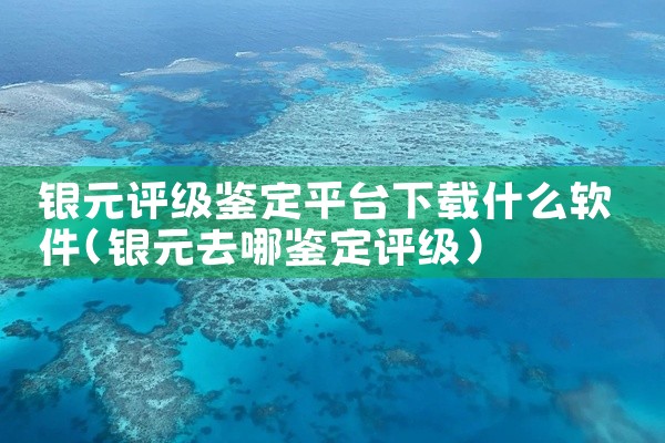 银元评级鉴定平台下载什么软件